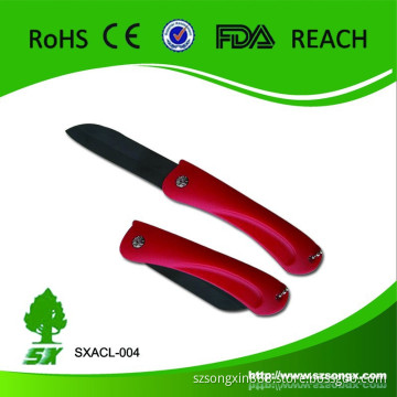 Kitchen folding knife for fruit and vegetable,Colorful Ceramic folding knife,hot new products for 2015